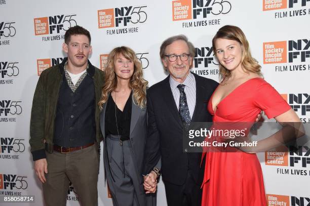 Sawyer Avery Spielberg, Kate Capshaw, Steven Spielberg and Destry Allyn Spielberg attend the screening of "Spielberg" during the 55th New York Film...