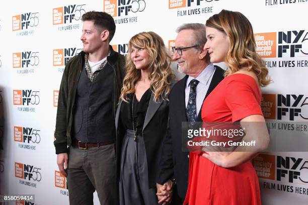 Sawyer Avery Spielberg, Kate Capshaw, Steven Spielberg and Destry Allyn Spielberg attend the screening of "Spielberg" during the 55th New York Film...