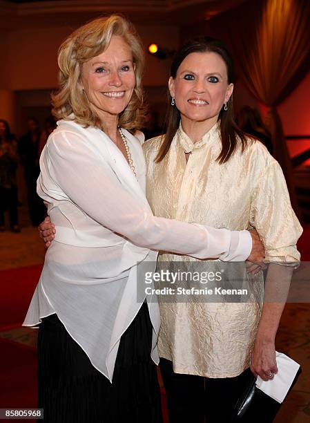 Brenda Siemer-Scheider and actress Ann Reinking attend Smiles from the Stars: A Tribute to the Life and Work of Roy Scheider at The Beverly Hills...