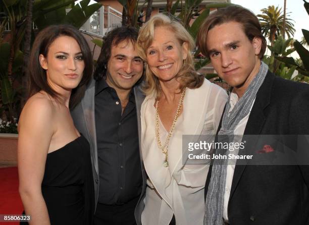 Michelle Lodge, Director Joshua Newton, Brenda Siemer-Scheider and Christian Scheider attend Smiles from the Stars: A Tribute to the Life and Work of...