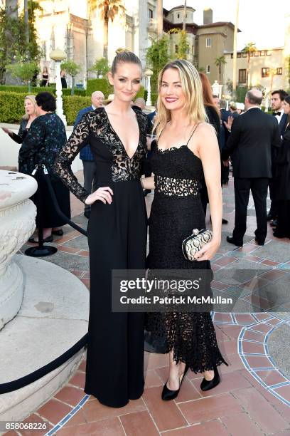 Lydia Hearst and Amanda Hearst attend Hearst Castle Preservation Foundation Benefit Weekend "James Bond 007 Costume Gala" at Hearst Castle on...