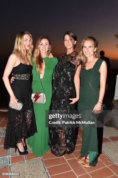 Amanda Hearst, Rebecca Revel, Jamie Braverman and Ashley Bush attend Hearst Castle Preservation Foundation Benefit Weekend "James Bond 007 Costume...