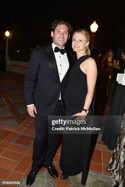 Justin Fichelson and Hanne Vastveit attend Hearst Castle Preservation Foundation Benefit Weekend "James Bond 007 Costume Gala" at Hearst Castle on...