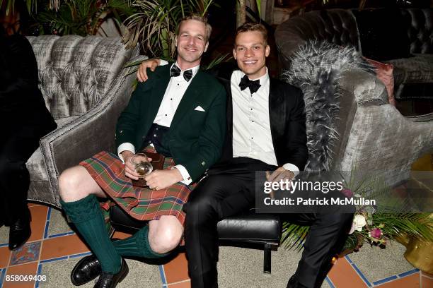 Alexander Munro and Matt Thomas attend Hearst Castle Preservation Foundation Benefit Weekend "James Bond 007 Costume Gala" at Hearst Castle on...