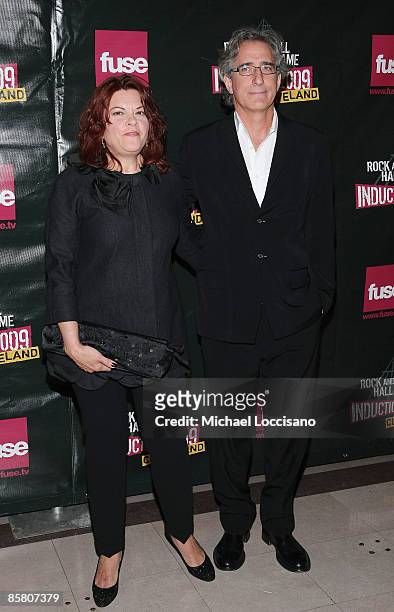 Musicians Rosanne Cash and John Leventhal attend the 24th Annual Rock and Roll Hall of Fame Induction Ceremony at Public Hall on April 4, 2009 in...