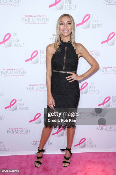 Giuliana Rancic attends The Pink Agenda 10th Annual Gala at Three Sixty Degrees on October 5, 2017 in New York City.