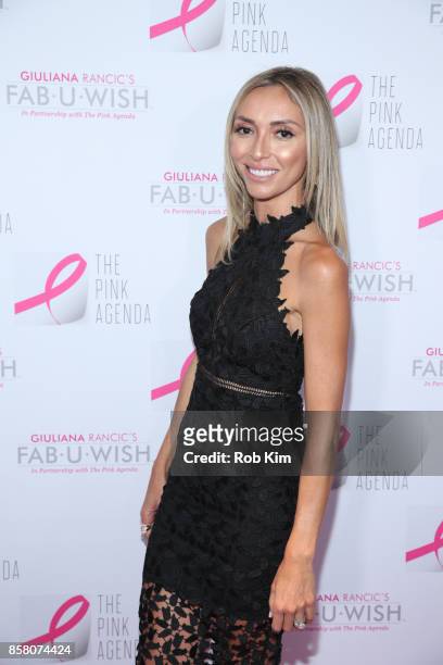 Giuliana Rancic attends The Pink Agenda 10th Annual Gala at Three Sixty Degrees on October 5, 2017 in New York City.