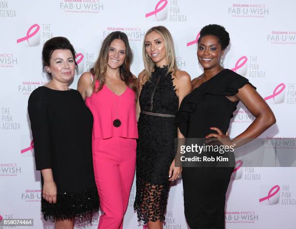 Jaquelyn M. Scharnick, Liana M. Douillet Guzman, Giuliana Rancic and Marisa Renee Lee attend The Pink Agenda 10th Annual Gala at Three Sixty Degrees...