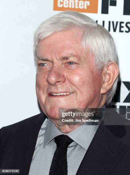 Personality Phil Donahue attends the 55th New York Film Festival "Spielberg" premiere at Alice Tully Hall on October 5, 2017 in New York City.