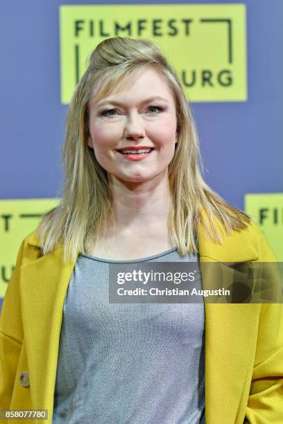 Johanna Christine Gehlen attends the premiere of 'Lucky' during the opening night of Hamburg Film Festival 2017 at Cinemaxx Dammtor on October 5,...