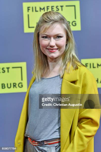 Johanna Christine Gehlen attends the premiere of 'Lucky' during the opening night of Hamburg Film Festival 2017 at Cinemaxx Dammtor on October 5,...