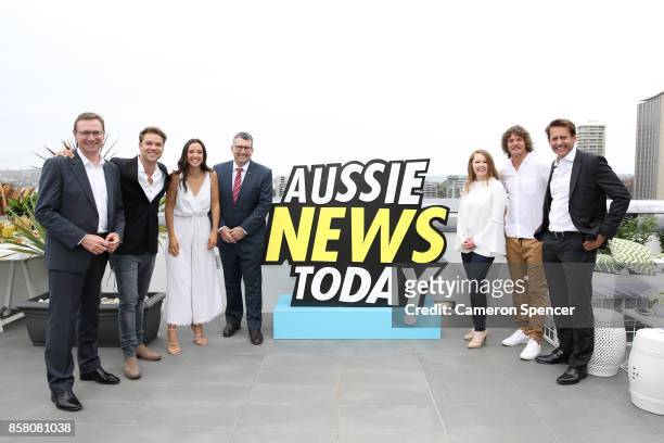 Tourism Australia Managing Director John O'Sullivan, Lincoln Lewis, Teigan Nash, Assistant Minster of Trade, Tourism and Investment Hon Keith Pitt,...