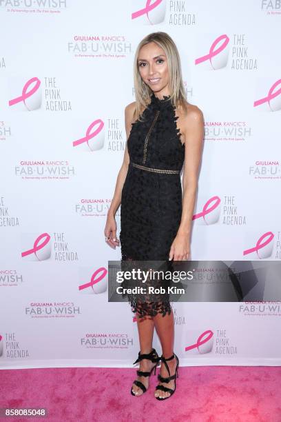 Giuliana Rancic attends The Pink Agenda 10th Annual Gala at Three Sixty Degrees on October 5, 2017 in New York City.