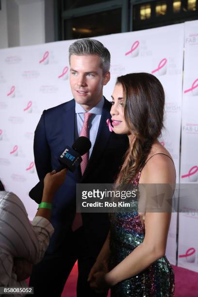 Ryan Serhant and Emilia Bechrakis Serhant attend The Pink Agenda 10th Annual Gala at Three Sixty Degrees on October 5, 2017 in New York City.