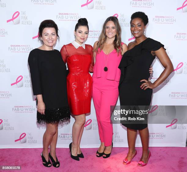 Jaquelyn M. Scharnick, Krysta Rodriguez, Liana M. Douillet Guzman and Marisa Renee Lee attend The Pink Agenda 10th Annual Gala at Three Sixty Degrees...