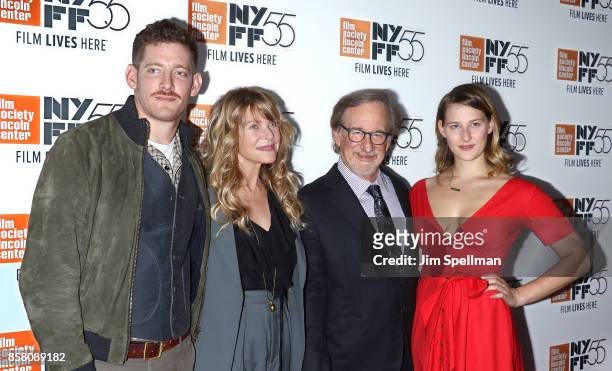 Sawyer Avery Spielberg, actress Kate Capshaw, director Steven Spielberg and Destry Allyn Spielberg attend the 55th New York Film Festival "Spielberg"...