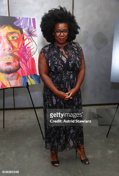 Actress Uzo Aduba attends Brad Walsh "Antiglot" performance and album release party at Pier 59 Studios on October 5, 2017 in New York City.