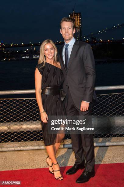 Sarah Dunleavy and NBA Player Mike Dunleavy attend the 2017 Brooklyn Bridge Park Conservancy Brooklyn Black Tie Ball at Pier 2 at Brooklyn Bridge...