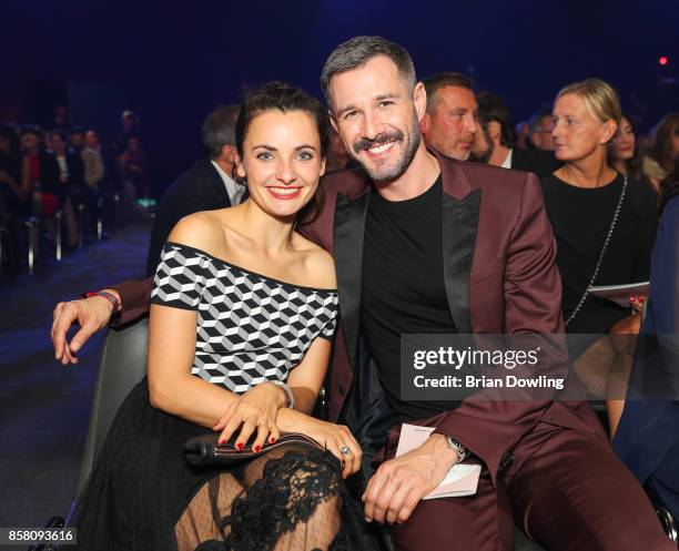 Jochen Schropp and Paula Schramm attend the Tribute To Bambi show at Station on October 5, 2017 in Berlin, Germany.