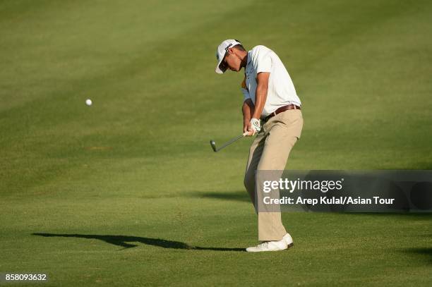 Johannes Veerman of USA pictured during round one for the Yeangder Tournament Players Championship at Linkou lnternational Golf and Country Club on...