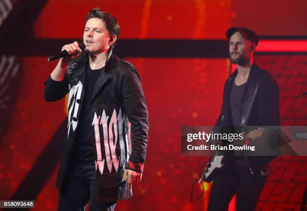 Michael Patrick Kelly performs at the Tribute To Bambi show at Station on October 5, 2017 in Berlin, Germany.