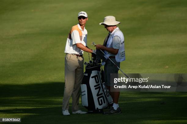 Johannes Veerman of USA pictured during round one for the Yeangder Tournament Players Championship at Linkou lnternational Golf and Country Club on...