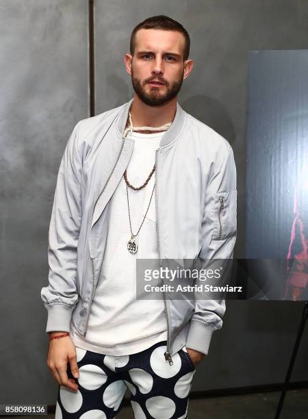 Actor Nico Tortorella attends Brad Walsh "Antiglot" performance and album release party at Pier 59 Studios on October 5, 2017 in New York City.