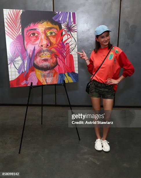 Kimiko Glenn attends Brad Walsh "Antiglot" performance and album release party at Pier 59 Studios on October 5, 2017 in New York City.