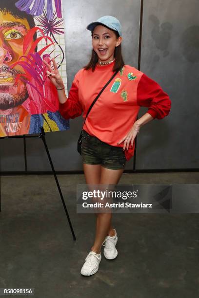 Kimiko Glenn attends Brad Walsh "Antiglot" performance and album release party at Pier 59 Studios on October 5, 2017 in New York City.