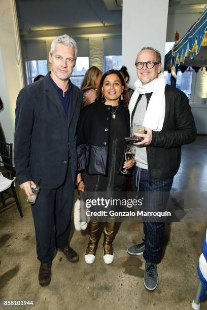 Neil Burger, Mary and Tony Conrad during the CITTA Fest 2017 Fall Benefit at Tribeca Skyline Studios on October 5, 2017 in New York City.