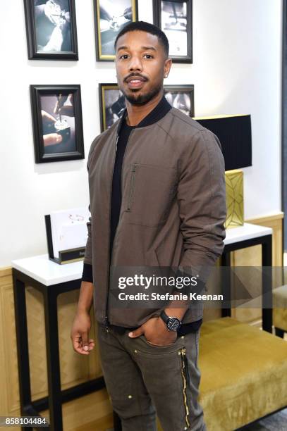 Michael B. Jordan attends Piaget Celebrates Brand Ambassador Michael B. Jordan In Support Of Lupus LA at Piaget on October 5, 2017 in Beverly Hills,...