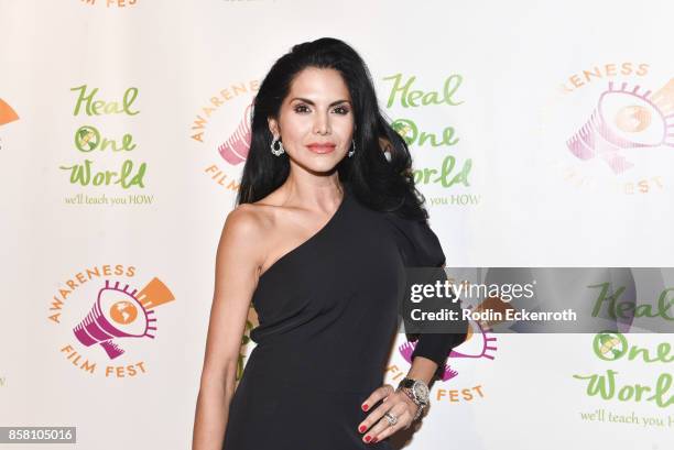 Joyce Giraud attends the 2017 Awareness Film Festival Opening Night Premiere of "The Road to Yulin and Beyond" at Regal LA Live Stadium 14 on October...