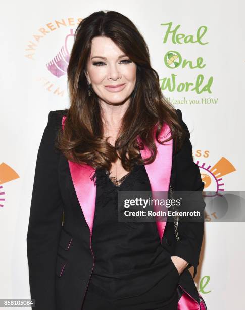 Lisa Vanderpump attends the 2017 Awareness Film Festival Opening Night Premiere of "The Road to Yulin and Beyond" at Regal LA Live Stadium 14 on...