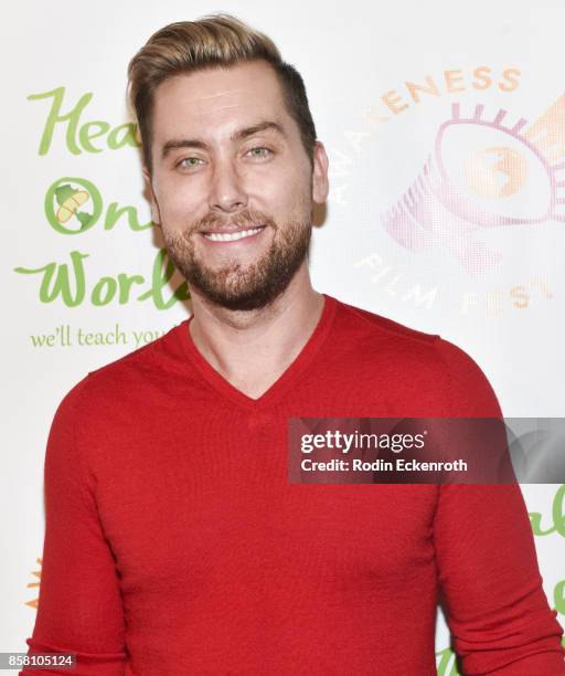 Lance Bass attends the 2017 Awareness Film Festival Opening Night Premiere of "The Road to Yulin and Beyond" at Regal LA Live Stadium 14 on October...