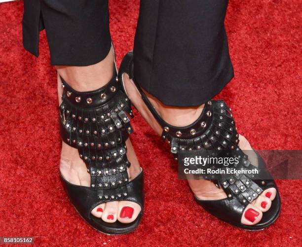 Joyce Giraud, shoe detail, attends the 2017 Awareness Film Festival Opening Night Premiere of "The Road to Yulin and Beyond" at Regal LA Live Stadium...