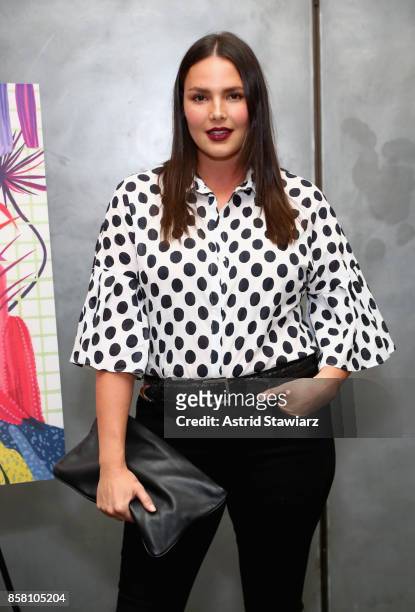 Candice Huffine attends Brad Walsh 'Antiglot' performance and album release party at Pier 59 Studioson October 5, 2017 in New York City.