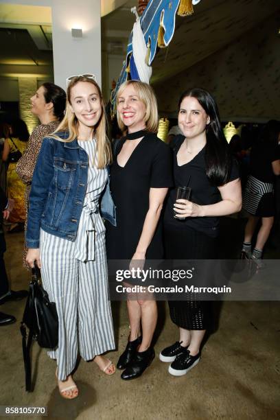 Abby Schreiber, Elizabeth Thompson and Jamie Granoff during the CITTA Fest 2017 Fall Benefit at Tribeca Skyline Studios on October 5, 2017 in New...