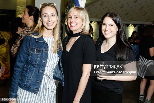 Abby Schreiber, Elizabeth Thompson and Jamie Granoff during the CITTA Fest 2017 Fall Benefit at Tribeca Skyline Studios on October 5, 2017 in New...