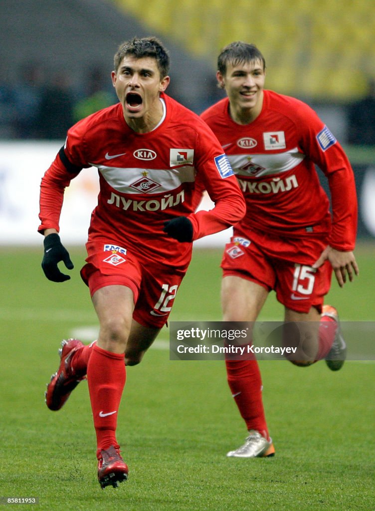 Meschini Alex and Sergei Parshivlyuk of Spartak Moscow celebrate News  Photo - Getty Images