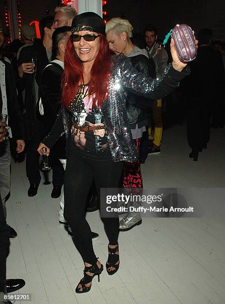 Designer Patricia Fields attends Hans Dorsinville's 40th birthday party at the Stephan Weiss Studio on April 4, 2009 in New York City.