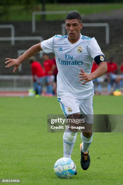 Gorka Zabarte Moreno of Real Madrid controls the ball during the EMKA RUHR-Cup International match between FC Bayern Muenchen U19 and Real Madrid U19...