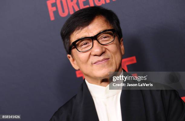 Actor Jackie Chan attends the premiere of "The Foreigner" at ArcLight Hollywood on October 5, 2017 in Hollywood, California.