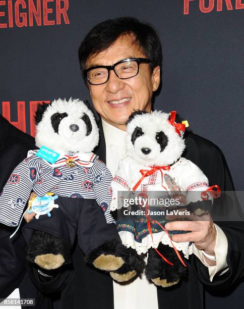 Actor Jackie Chan attends the premiere of "The Foreigner" at ArcLight Hollywood on October 5, 2017 in Hollywood, California.