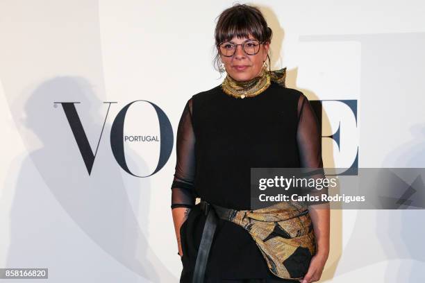 Designer Alexandra Moura attends the Vogue Portugal Party Photocall on October 5, 2017 in Lisbon, Portugal.