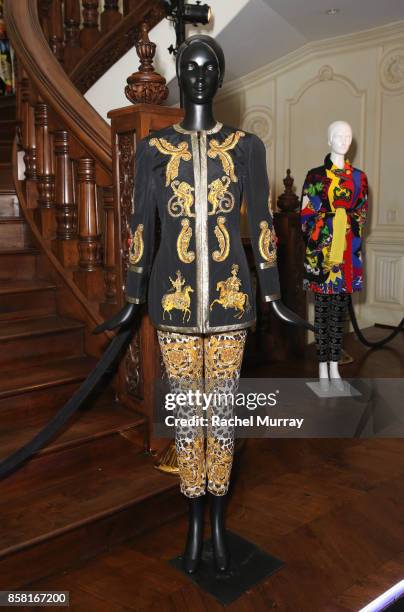 View of the atmosphere at Farfetch and William Vintage Celebrate Gianni Versace Archive hosted by Elizabeth Stewart and William Banks-Blaney on...