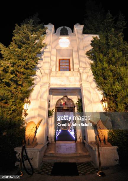 View of the atmosphere at Farfetch and William Vintage Celebrate Gianni Versace Archive hosted by Elizabeth Stewart and William Banks-Blaney on...