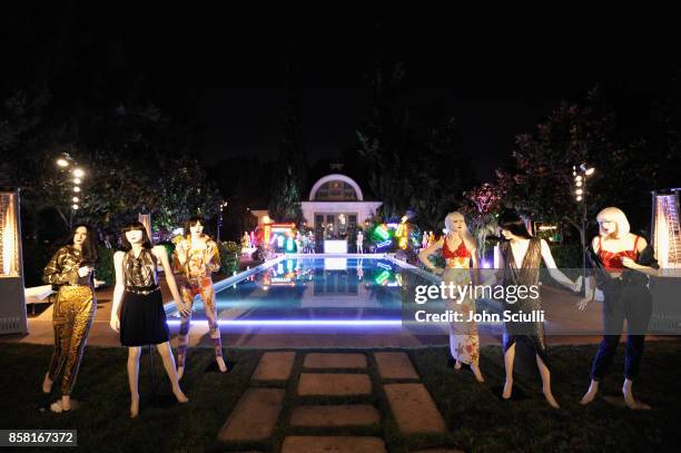 View of the atmosphere at Farfetch and William Vintage Celebrate Gianni Versace Archive hosted by Elizabeth Stewart and William Banks-Blaney on...