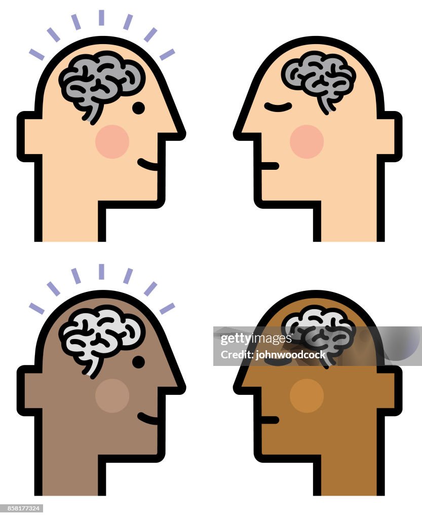 Ilustración de la persona inteligente