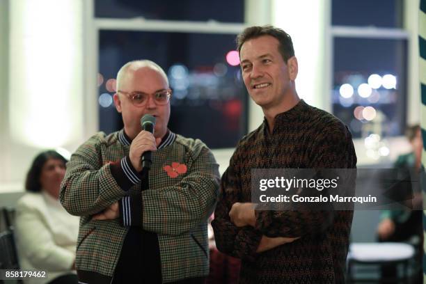 Mickey Boardman and Michael Daube during the CITTA Fest 2017 Fall Benefit at Tribeca Skyline Studios on October 5, 2017 in New York City.