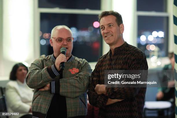 Mickey Boardman and Michael Daube during the CITTA Fest 2017 Fall Benefit at Tribeca Skyline Studios on October 5, 2017 in New York City.